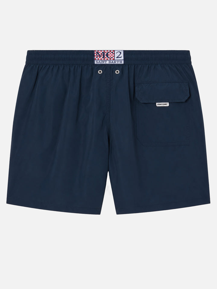 Lightweight fabric navy blue swim shorts Lighting Pantone | PANTONE® SPECIAL EDITION