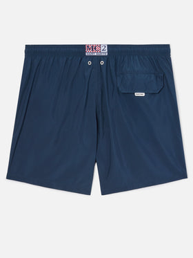 Lighting Pantone swim shorts in solid dark blue | Special Edition