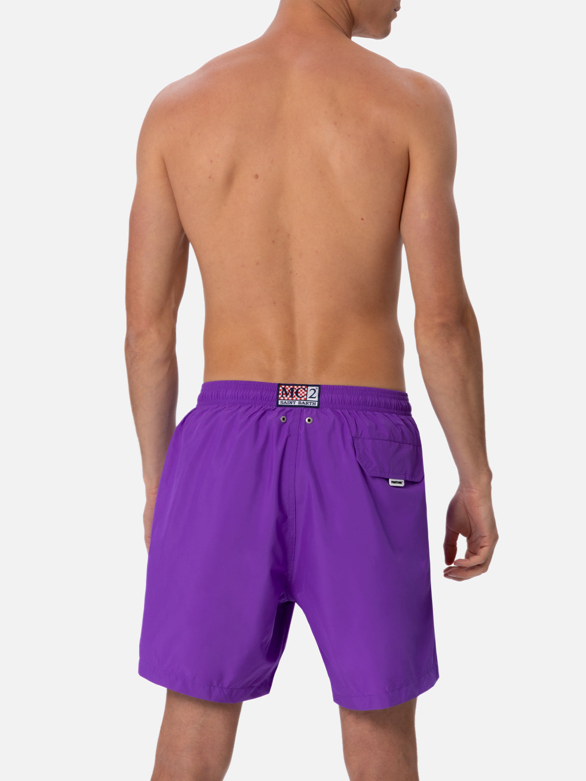 Man lightweight fabric purple swim shorts Lighting Pantone | PANTONE® SPECIAL EDITION