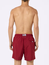 Man lightweight fabric burgundy swim-shorts Lighting Pantone | PANTONE SPECIAL EDITION