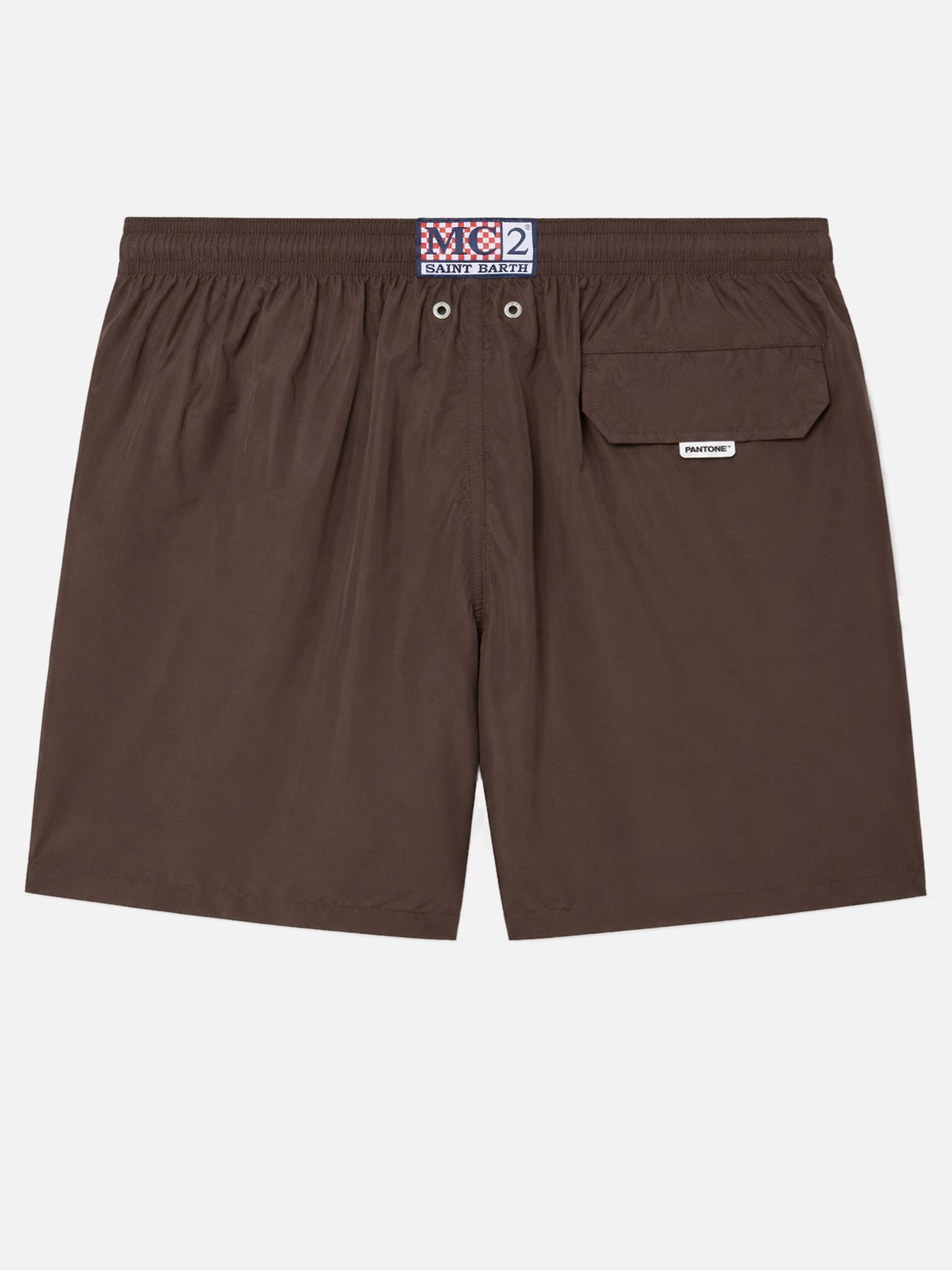 Short de bain Lighting Pantone marron uni | Édition spéciale – MC2 ...