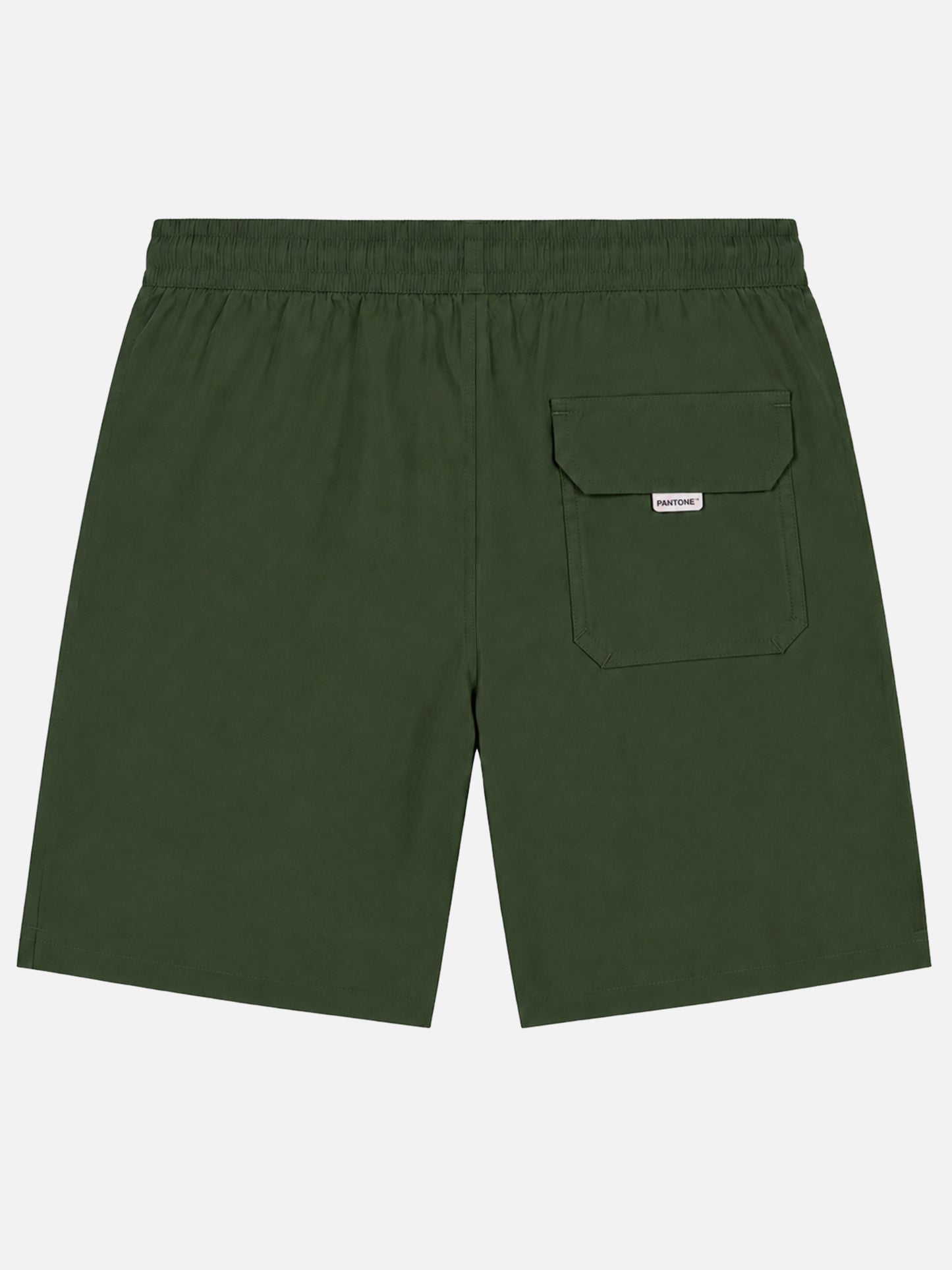 Military green lighting long pantone swim shorts | Special Edition