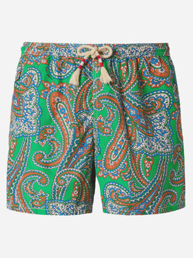 Leichte Badehose Lightning 70 aus Stoff mit Paisley-Muster