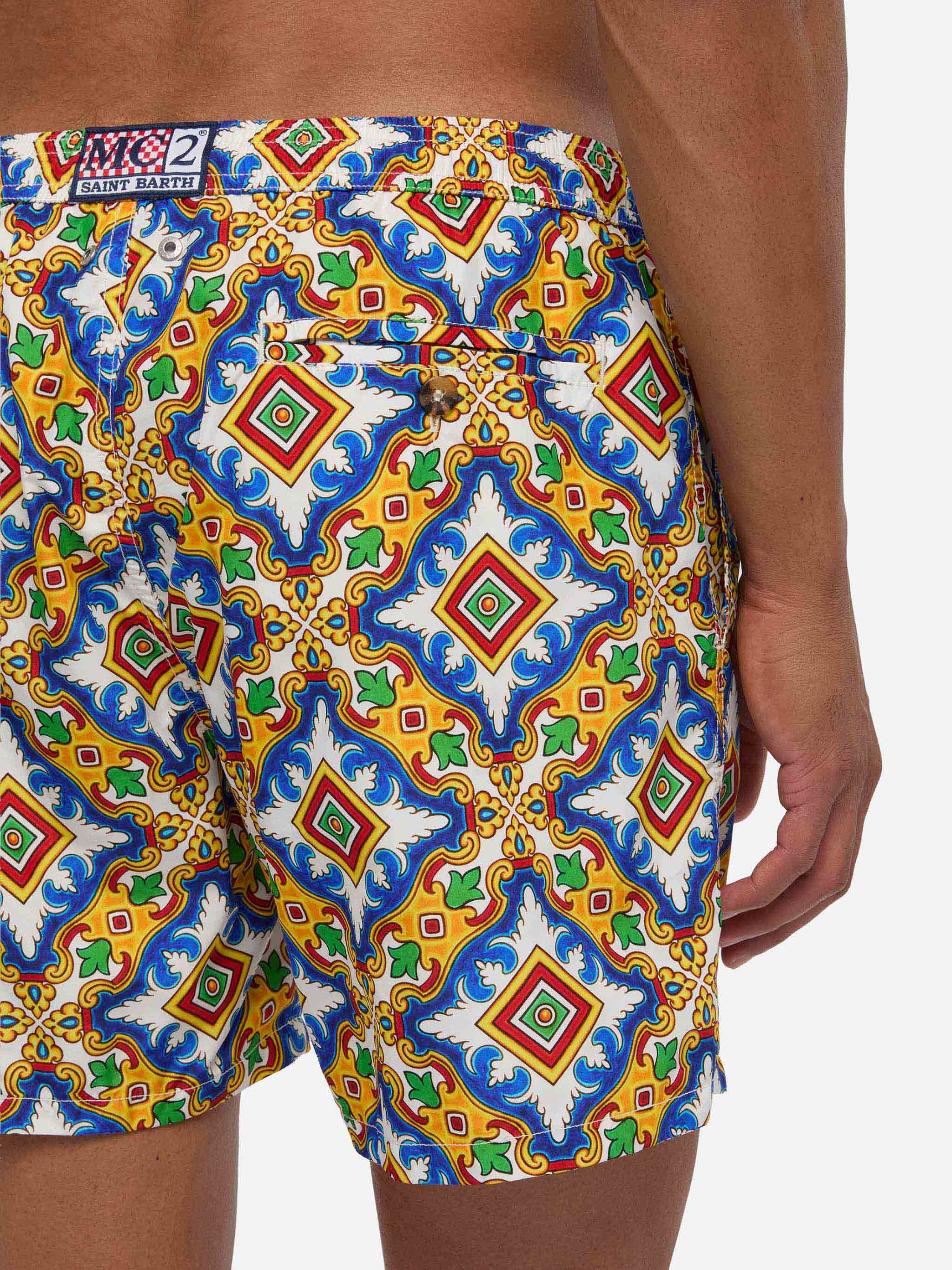 Y*u様 【M】GEbee404/ 404th S.C.C. shorts Comfort Light Swim Shorts with Green Sea Turtles and Pink