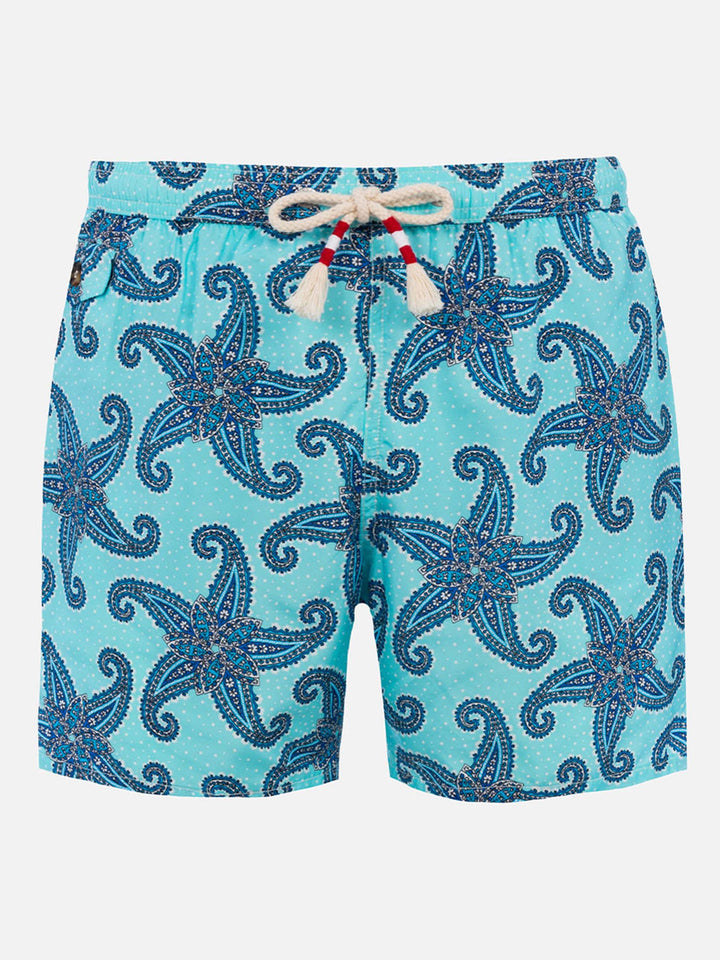 Costume da bagno da uomo in tessuto leggero Lighting 70 con stampa paisley