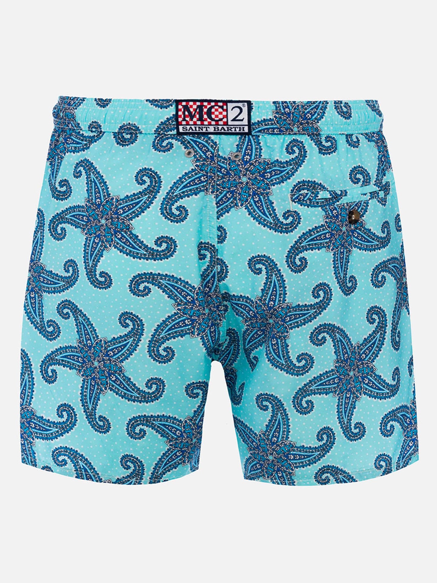 Herren-Badeshorts Lighting 70 aus leichtem Stoff mit Paisley-Print