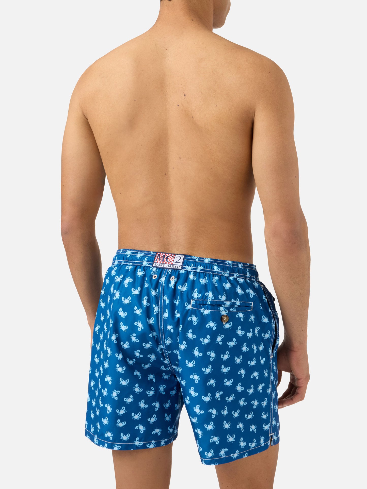 Lighting 70 swim shorts with blue all-over crab print