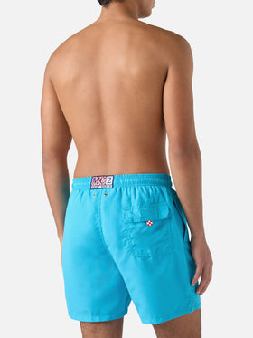 Herrenbadehose mit thermoreaktivem Druck – Gänseblümchenmuster