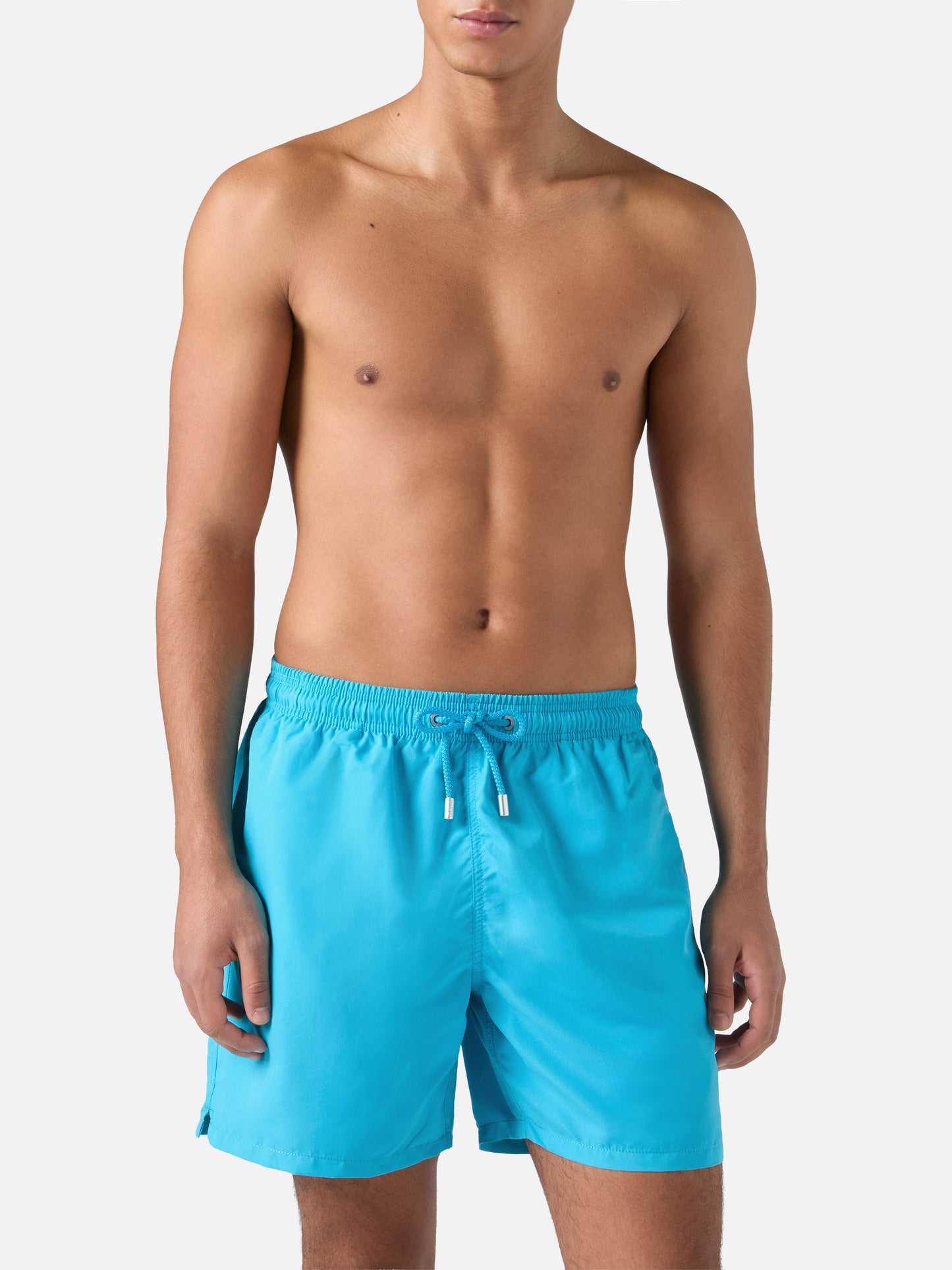 Herrenbadehose mit thermoreaktivem Druck – Gänseblümchenmuster