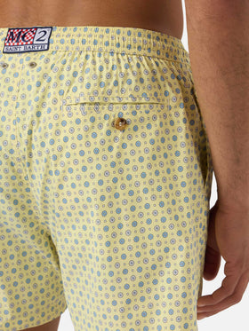 Costume mare Lighting Micro giallo con stampa geometrica all-over