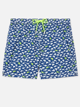 Costume mare Lighting Micro blu navy con stampa squali all-over