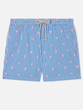 Costume mare Lighting Micro navy con stampa elefanti all-over