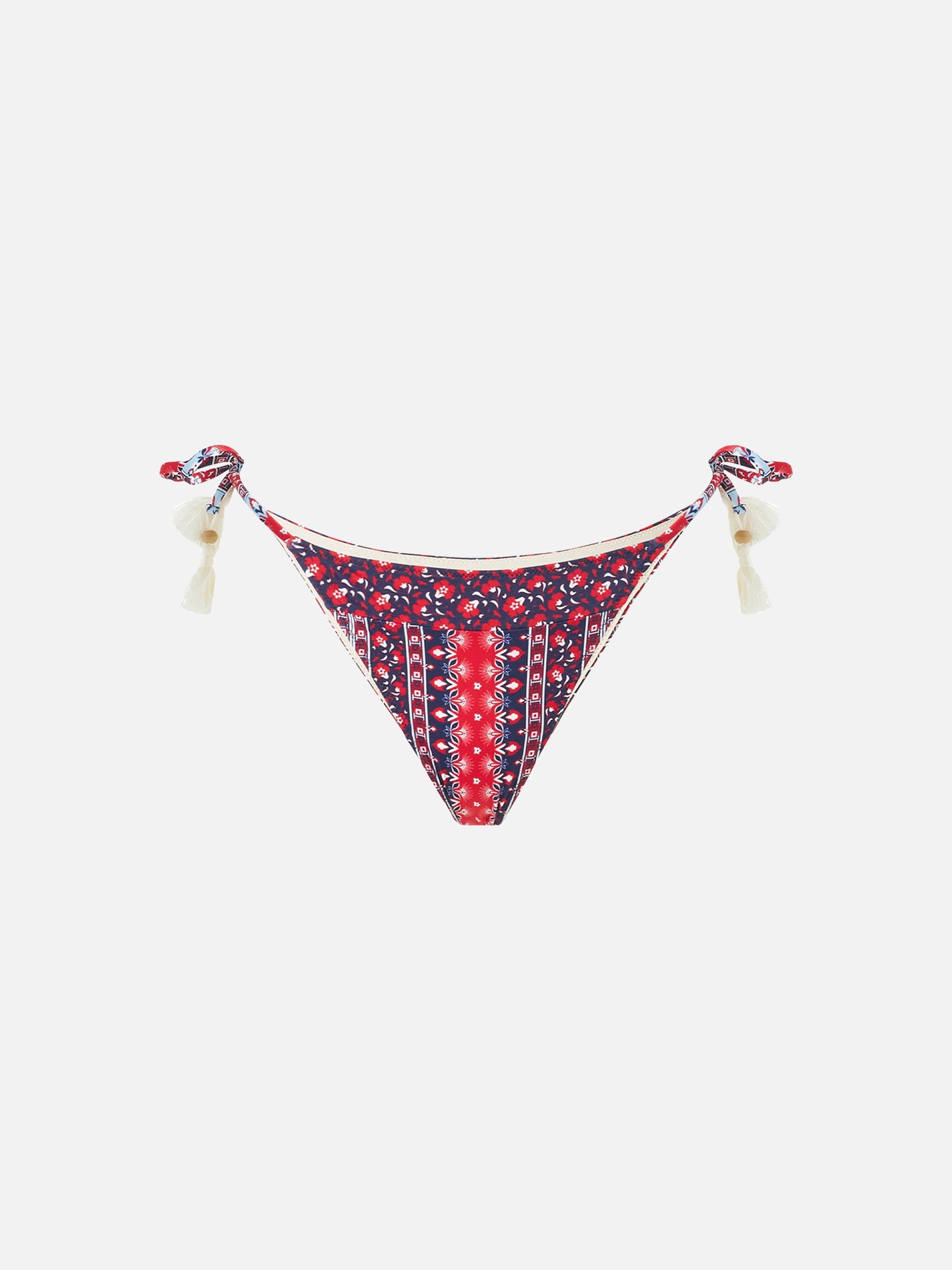 Slip da bagno da donna sgambato con stampa gipsy
