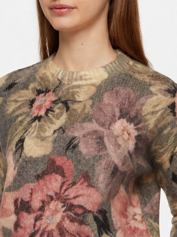 Jersey Louise de mohair floral 