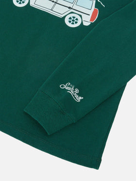 T-shirt a maniche lunghe Luton in cotone con stampa Sun Moritz