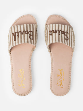 Sabot espadrillas da donna Luz con ricamo Saint Barth