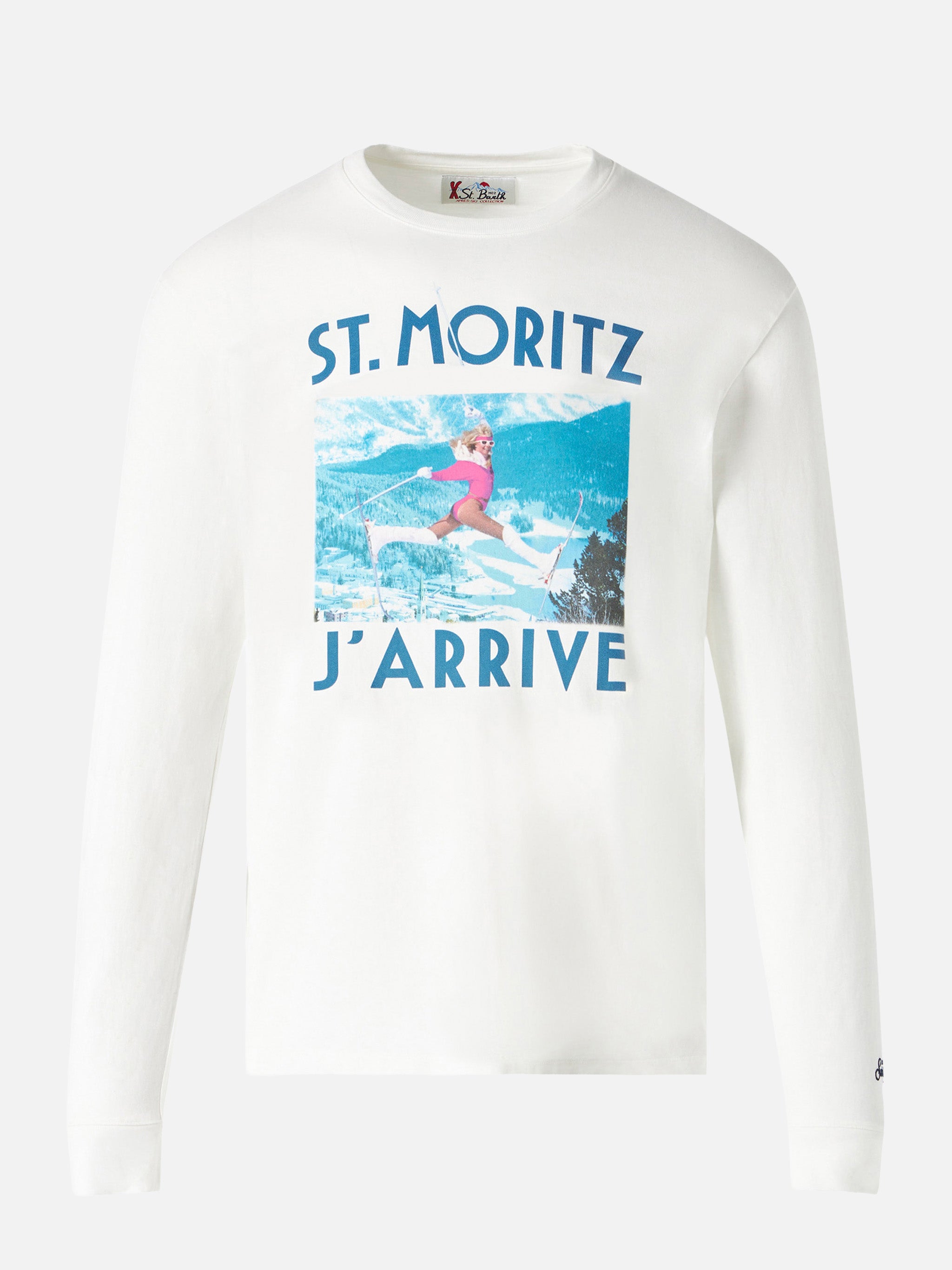Lyon long-sleeve t-shirt with print – MC2 Saint Barth