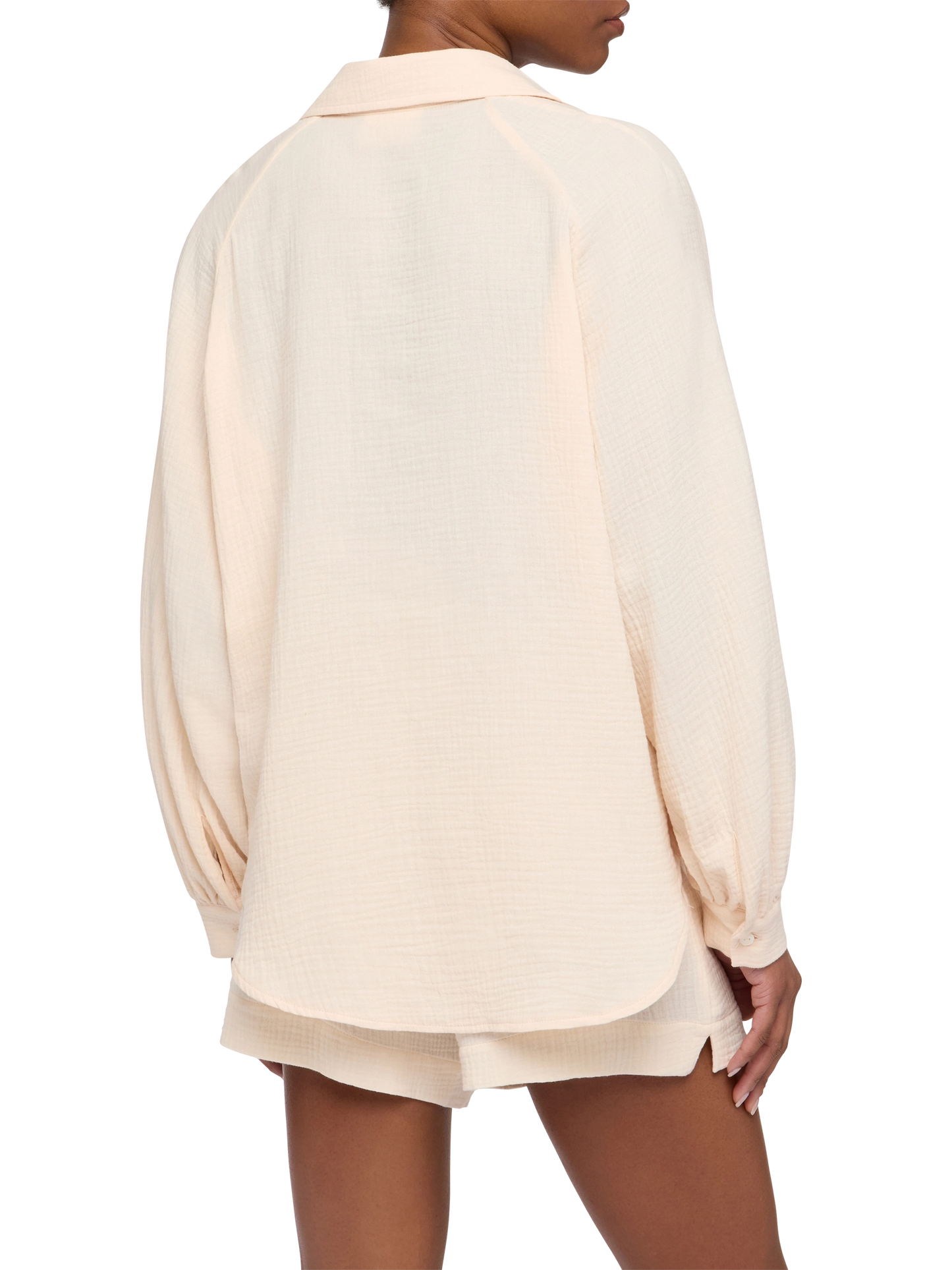 Maira cremefarbene Musselinbluse