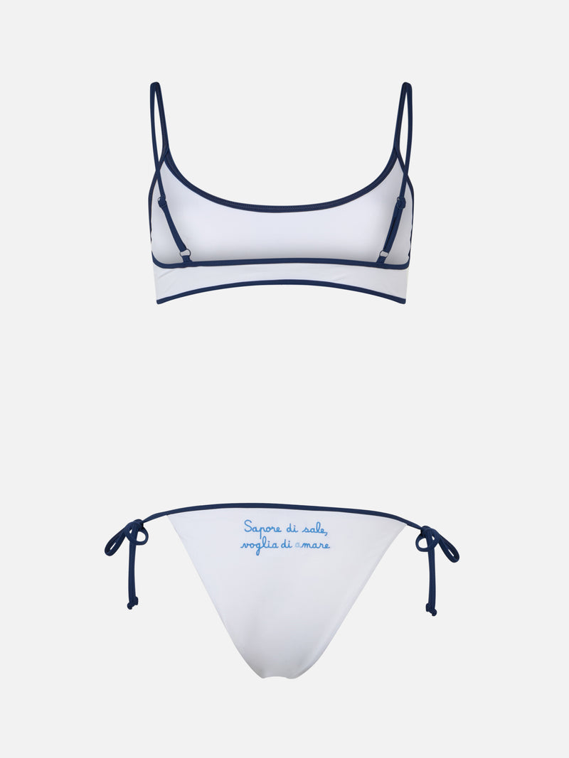 Damen-Bralette-Bikini Maju mit Sapore di sale,Voglia di amare-Stickerei | @serepocaiontas SONDERAUSGABE