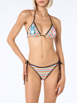 Women crochet triangle bikini Maleah with pacthes | BEEPY BELLA SPECIAL EDITION