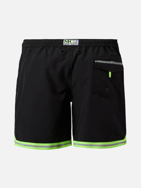 Long swim shorts Malibu Jr in black