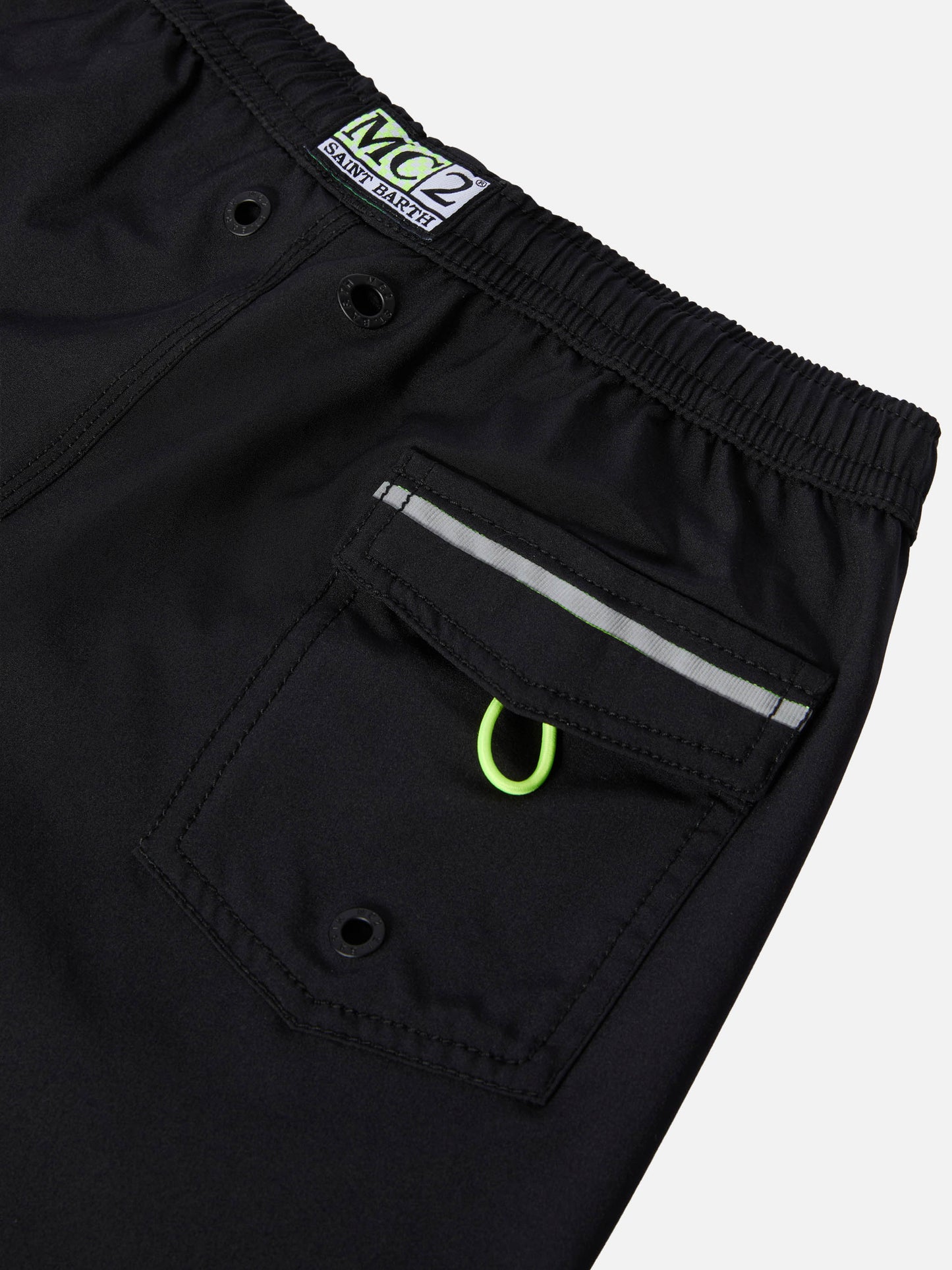 Long swim shorts Malibu Jr in black