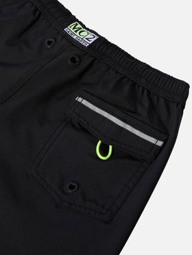 Long swim shorts Malibu Jr in black