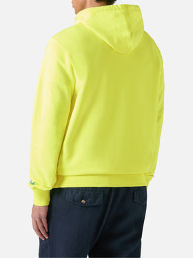 Felpa con cappuccio in cotone Manhattan con stampa Surf Club