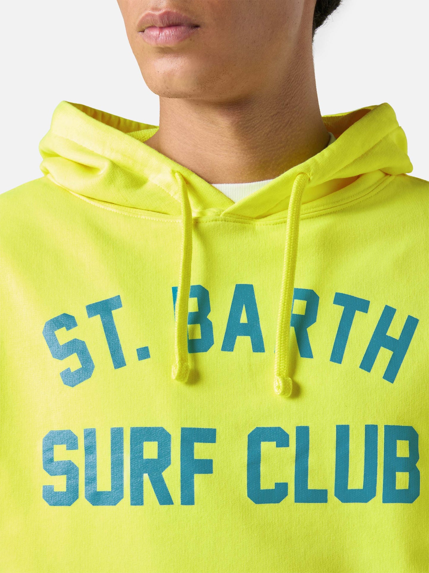 Baumwoll-Kapuzenpullover Manhattan mit Surf Club-Print
