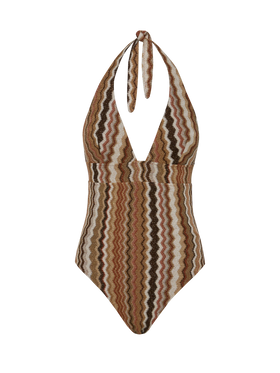 Costume intero Marylin in raschel chevron