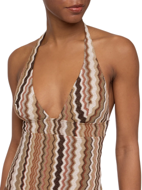 Costume intero Marylin in raschel chevron
