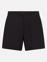 Herren kurze schwarze Badeshorts Master