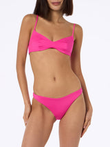 Woman fluo pink scoop bralette bikini May Lido