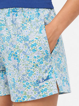Shorts pull up Meave de algodón con estampado Joanna Luise | MADE WITH LIBERTY FABRIC 