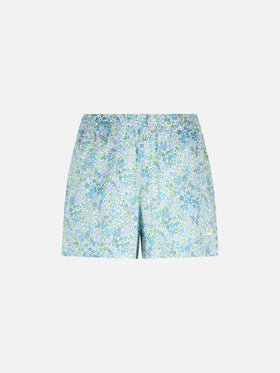 Woman cotton Joanna Luise pull up shorts Meave | MADE WITH LIBERTY FABRIC