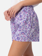 Woman cotton Betsy pull up shorts Meave | MADE WITH LIBERTY FABRIC