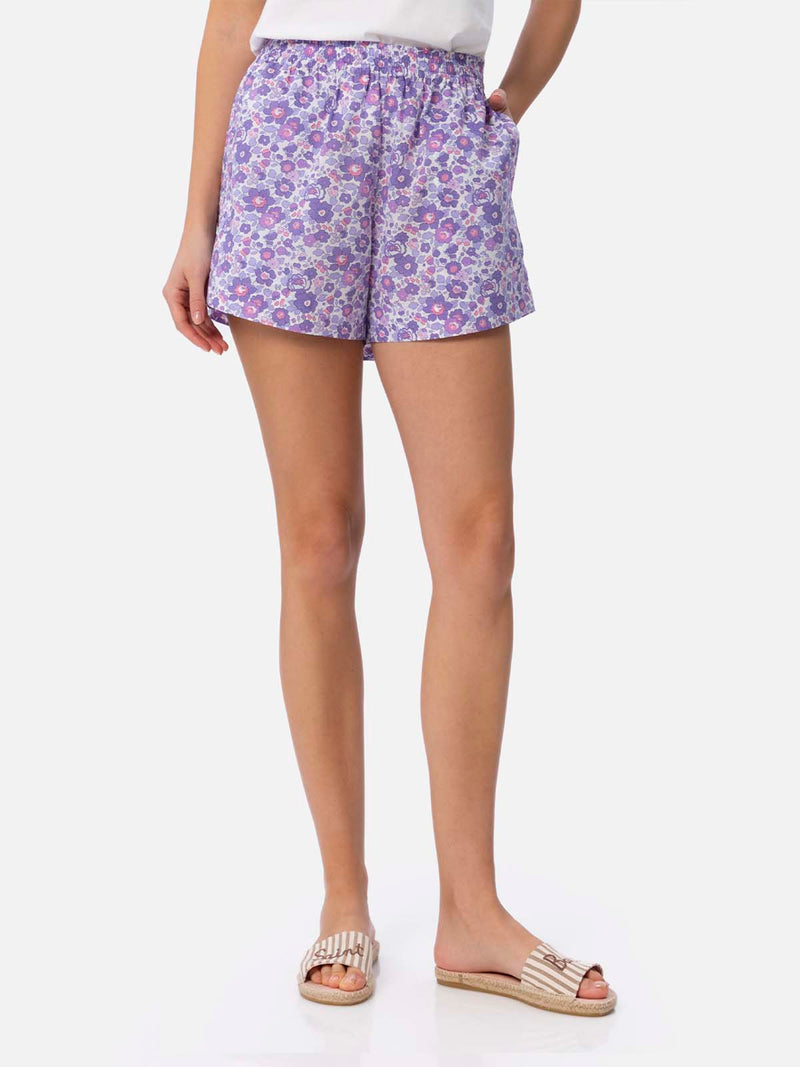 Betsy Pull-up-Shorts aus Baumwolle für Damen Meave | HERGESTELLT AUS LIBERTY-STOFF