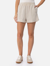 Woman Sangallo cotton pull up shorts Meave