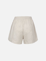 Woman Sangallo cotton pull up shorts Meave