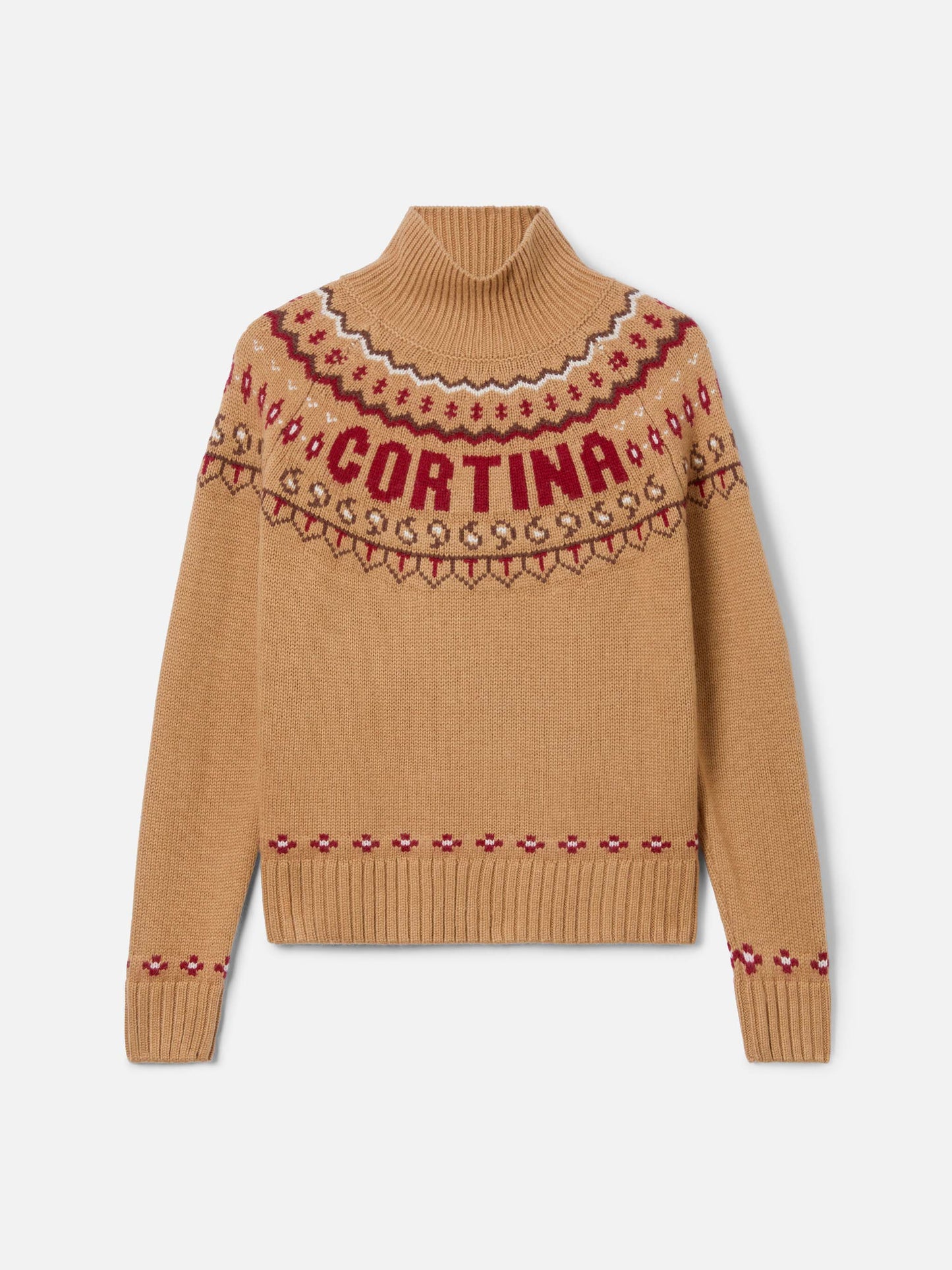 Woman cashmere blend sweater Meghan with nordic jacquard