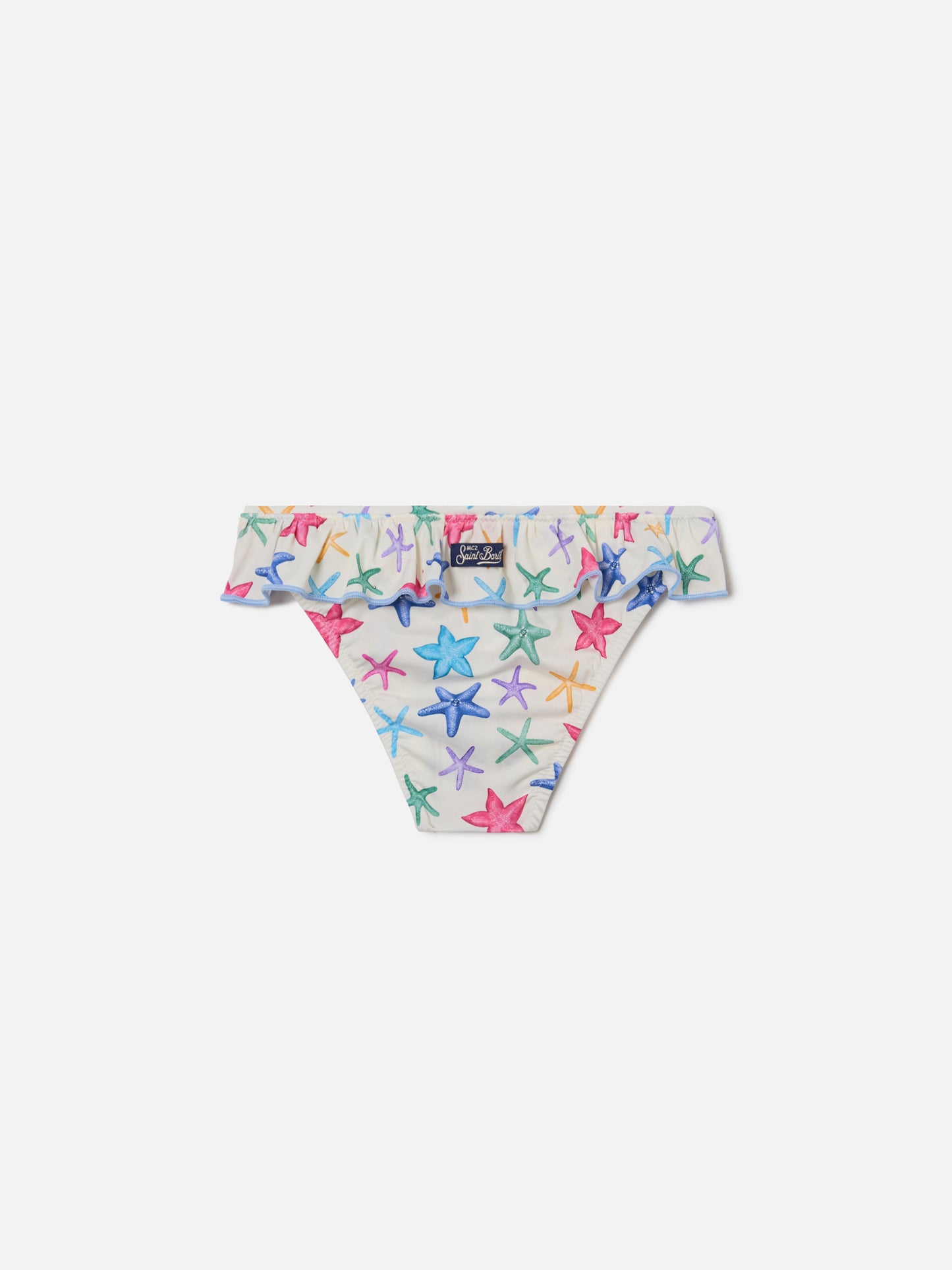 Slip mare Melly panna con stampa stelle marine