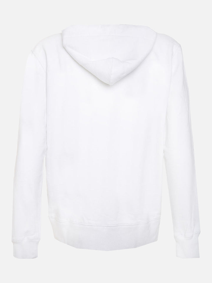 White man sweatshirt Bombardino front embroidery