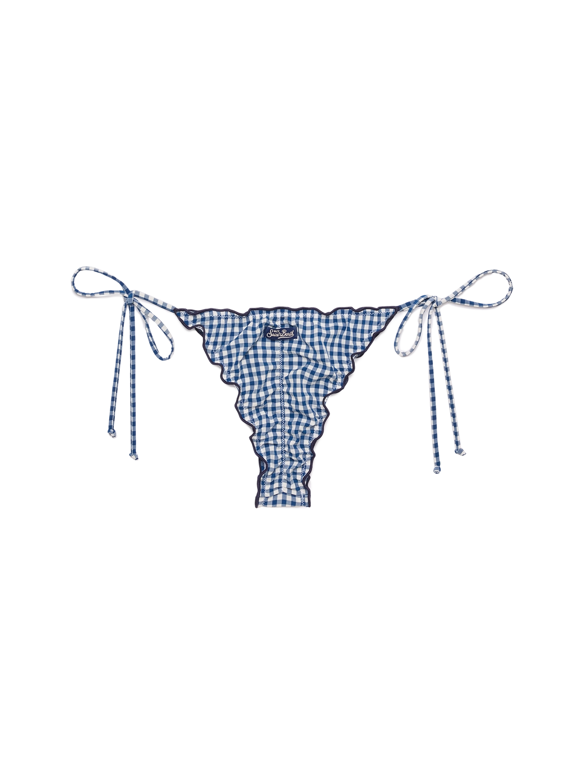 Miami cheeky swim briefs with gingham print - MC2 Saint Barth