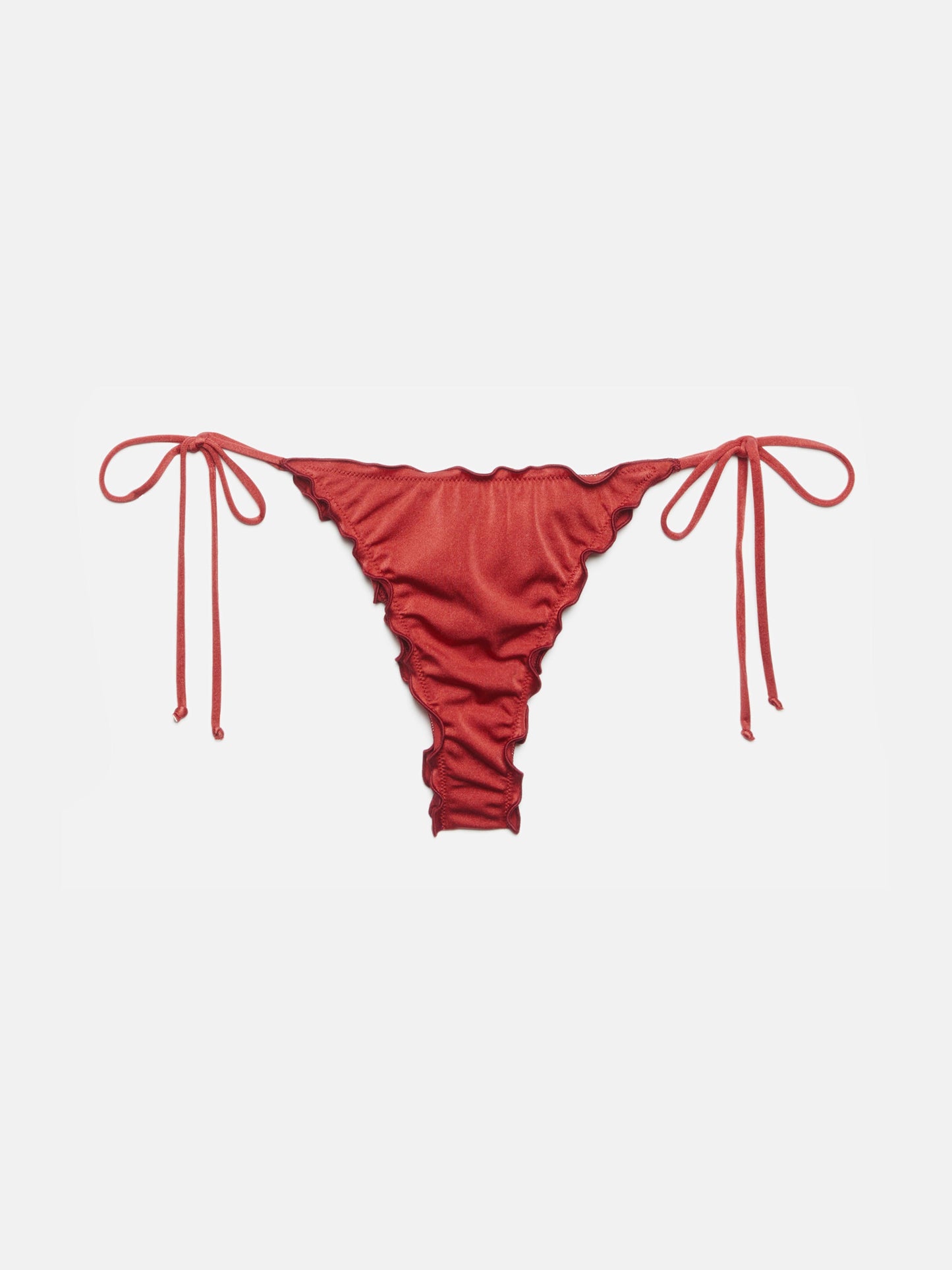 Miami Cheeky schimmernde ziegelrote Badehose