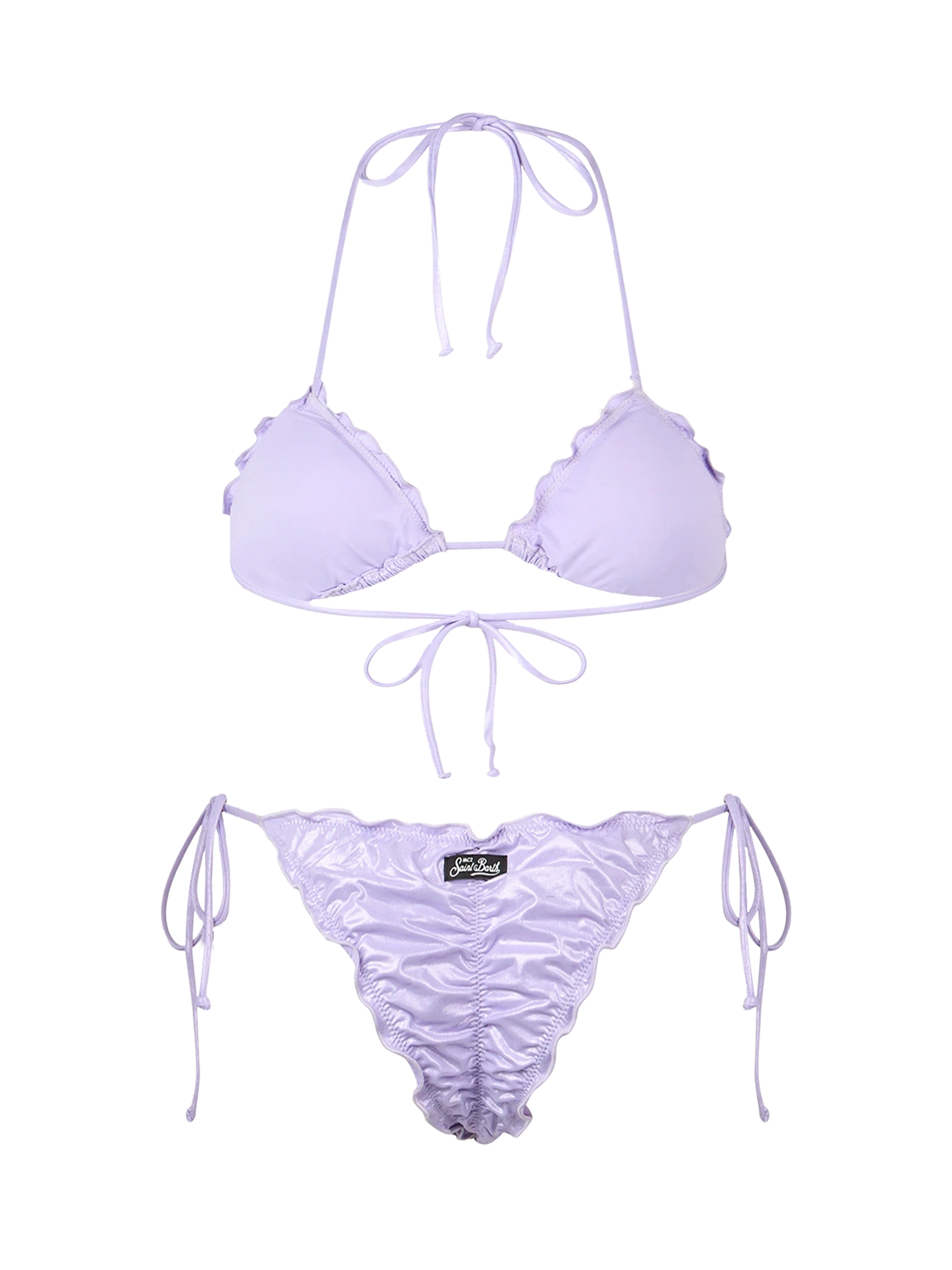 Woman lamina lilac classic triangle bikini Sagittarius Miami