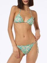 Bikini classico a triangolo da donna Betsy Sagittarius Miami | REALIZZATO CON TESSUTO LIBERTY