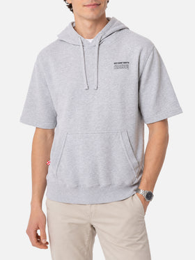 Mike grey short-sleeve hoodie