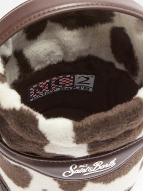Borsa a secchiello Mila Tweed in misto lana tweed muccato