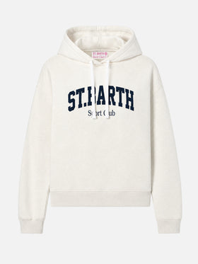 Sudadera con capucha de algodón Mindy con estampado St. Barth Sport Club 