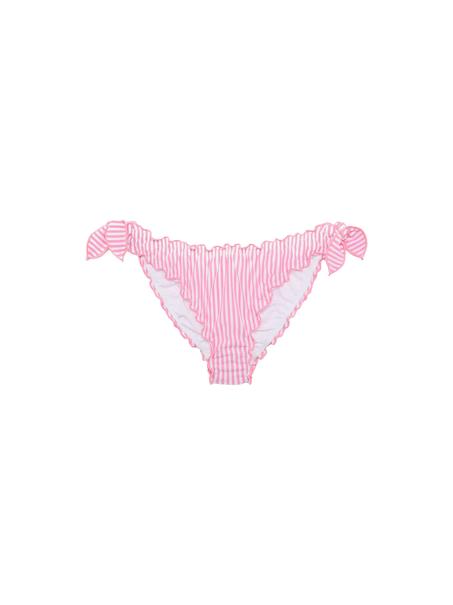 Moon seersucker classic swim briefs with striped print